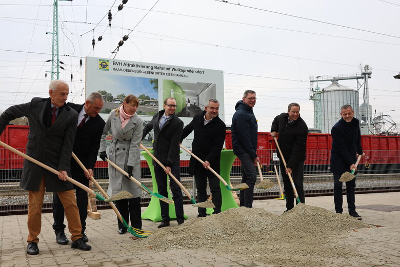 Spatenstich Ausbau Bahnhof Wulkaprodersdorf